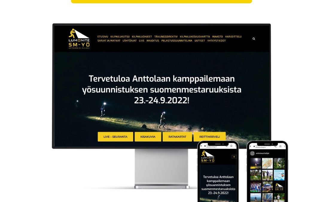 Tapahtumalle verkkosivut