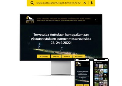 Tapahtumalle verkkosivut